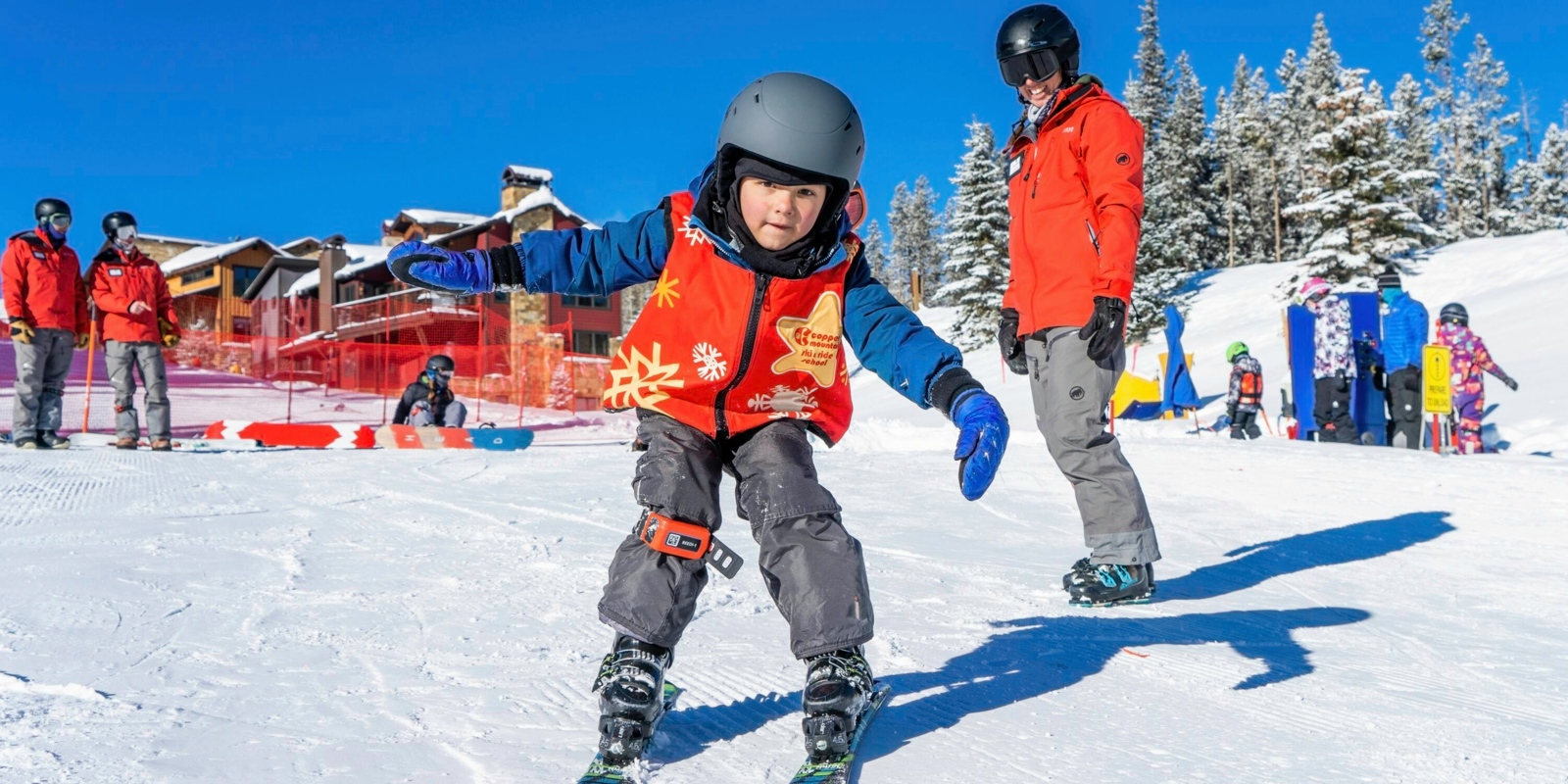 Parent and Tot Learn to Ski